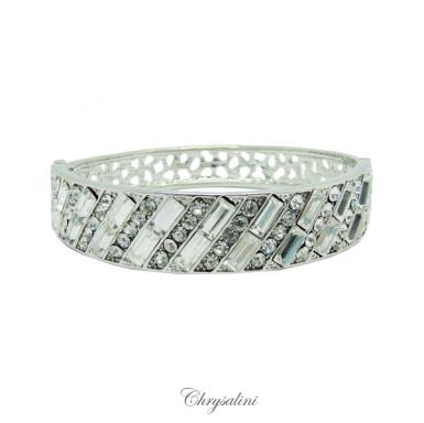 Bridal Jewellery, Chrysalini Wedding Bracelets with Crystals - CB8586 CB8586 Image 1