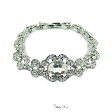 Bridal Jewellery, Chrysalini Wedding Bracelets with Crystals - CB8961 CB8961 Image 1