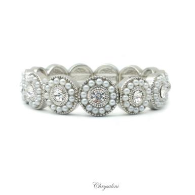 Bridal Jewellery, Chrysalini Wedding Bracelets with Crystals - CB9868 CB9868 Image 1