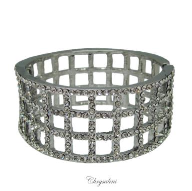 Bridal Jewellery, Chrysalini Wedding Bracelets with Crystals - FB0646 FB0646  Image 1