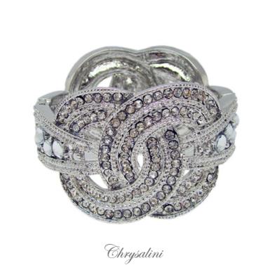 Bridal Jewellery, Chrysalini Wedding Bracelets with Crystals - FB16647 FB16647 Image 1