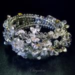 Bridal Jewellery, Chrysalini Wedding Bracelets with Crystals - HL882G image