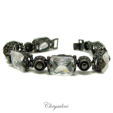 Bridal Jewellery, Chrysalini Wedding Bracelets with Crystals - JYB007S JYB007S Image 1