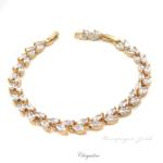 Bridal Jewellery, Chrysalini Wedding Bracelets with Crystals - MB0018DB image