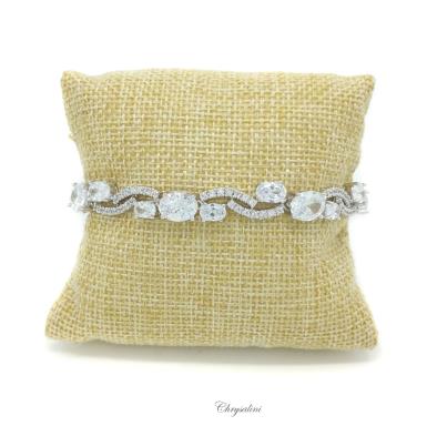 Bridal Jewellery, Chrysalini Wedding Bracelets with Crystals - MB0022 MB0022 Image 1