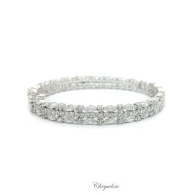 Bridal Jewellery, Chrysalini Wedding Bracelets with Crystals - MB0023 MB0023 Image 1