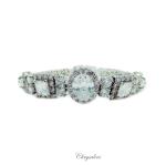 Bridal Jewellery, Chrysalini Wedding Bracelets with Crystals - MB0025 image