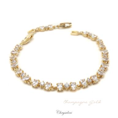 Bridal Jewellery, Chrysalini Wedding Bracelets with Crystals - MB0031 MB0031-LIMITED IN STOCK Image 1