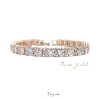 Bridal Jewellery, Chrysalini Wedding Bracelets with Crystals - MB0037 MB0037 Image 1