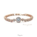 Bridal Jewellery, Chrysalini Wedding Bracelets with Crystals - MB0038DB image