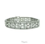 Bridal Jewellery, Chrysalini Wedding Bracelets with Crystals - MB0046 image