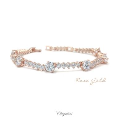 Bridal Jewellery, Chrysalini Wedding Bracelets with Crystals - MB0052 MB0052 Image 1