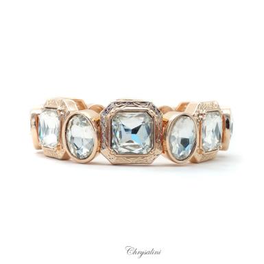 Bridal Jewellery, Chrysalini Wedding Bracelets - Gold - CB0393 CB0393 Image 1