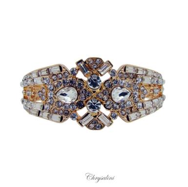 Bridal Jewellery, Chrysalini Wedding Bracelets - Gold - CB9004 CB9004 | ROSE GOLD Image 1