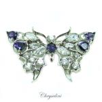 Bridal Jewellery, Chrysalini Wedding Brooch, Crystal Pin - CBR1210S image
