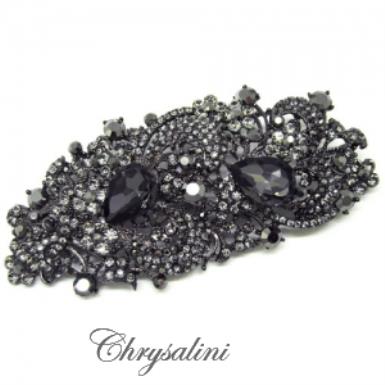 Bridal Jewellery, Chrysalini Wedding Brooch, Crystal Pin - DBR2985 DBR2985  | LIMITED STOCK Image 1