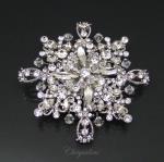 Bridal Jewellery, Chrysalini Wedding Brooch, Crystal Pin - K500BR image
