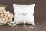 Satin Ring Pillow with Heart image
