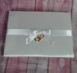 Ivory and Gold Hearts Guest Book image