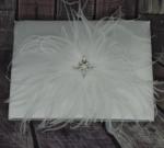 Feather Guest Book with Rhinestones image