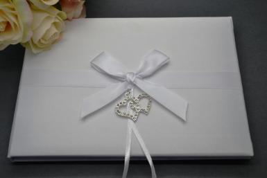 Wedding  Diamante Sweethearts Guest Book Image 1