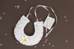 Frangipani Horseshoe Good Luck Charm image