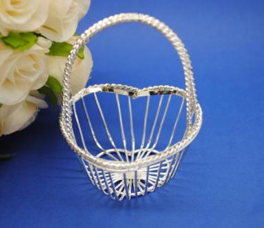 Wedding  Bomboniere - Wire Heart Shaped Basket Image 1