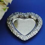 Silver Heart Favour Trays X 6 image
