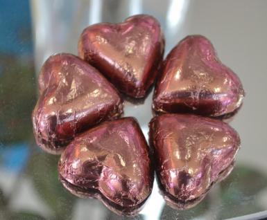 Wedding  Heart Shape Cadbury Chocolates x 100 - select colour Image 1