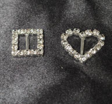 Wedding  Crystal Buckles - Heart only  (50% off clearance) Image 1
