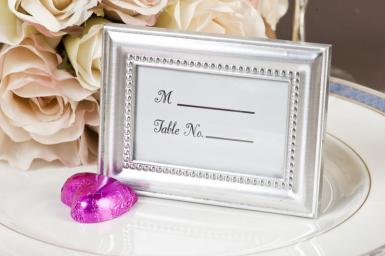 Wedding  Beaded Photo Frame and Placecard Holder Image 1