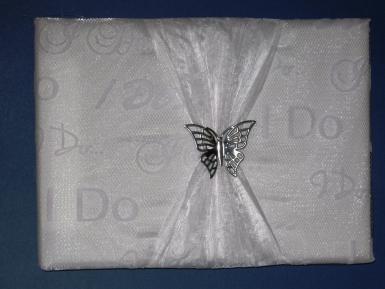 Wedding  Silver Butterfly Guest Book Image 1