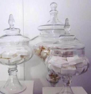 Wedding  Round Glass Jar with Lid - 34cm Image 1