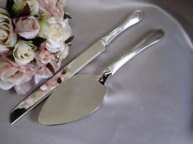 Wedding  Silver Plated Toasting Set with Diamante Accents Image 1