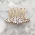 Chrysalini Hair Comb - Odette Rose Gold image