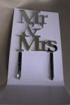 Mr and Mrs Mirror Cake Topper image
