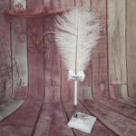 Crystal Hearts Quill Pen image