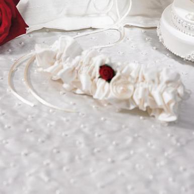 Wedding  Flower of Love In Romantic Red Bridal Garter Image 1
