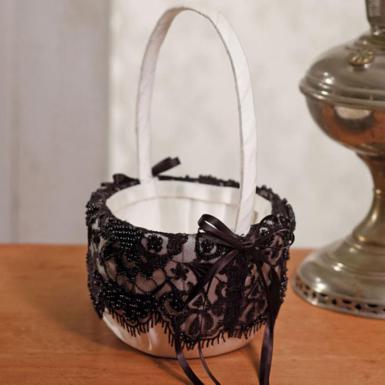 Wedding  Beverly Clark Gala Collection Flower Girl Basket Image 1