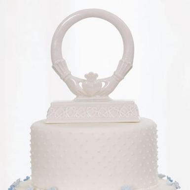 Wedding  Traditional Celtic Claddaugh Cake Top Image 1