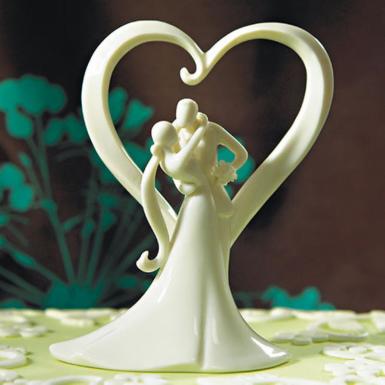 Wedding  Stylish Embrace Cake Topper Image 1