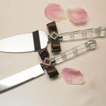 Chocolate & Strawberry Cream Cake Serving Set image