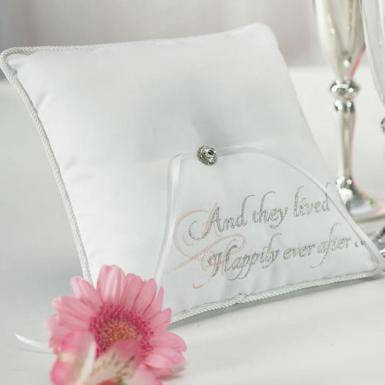 Wedding  Fairy Tale Dreams Square Ring Pillow Image 1
