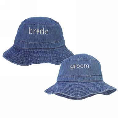 Wedding  Denim Crusher Hat Image 1