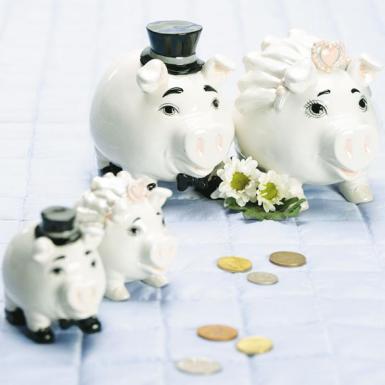 Wedding  Piggy Bank Large Bride Image 1