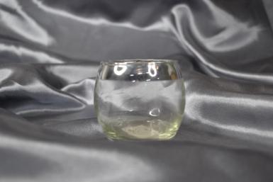 Wedding  Round Glass Tealight Holders - Gold or Silv Image 1