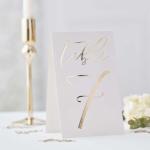 Gold Foiled Tent Card Table Numbers image
