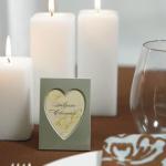 Mini Easel Back Aluminum Heart Photo Frames x 4 image