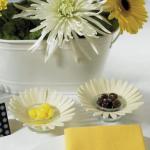 Felt Daisy Candle Holders x 4 image