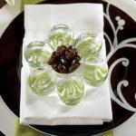 Glass Flower Holders Green Highlights x 2 pack image